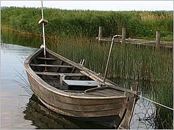 Boot im Achterwasser